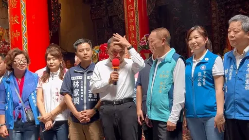 侯友宜參拜台中宮廟「撞髮」主委　自曝留平頭原因「對付壞人」