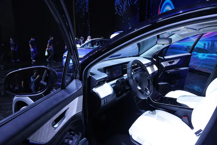 鴻海透過一系列NVIDIA DRIVE 實現電動車願景。林林攝