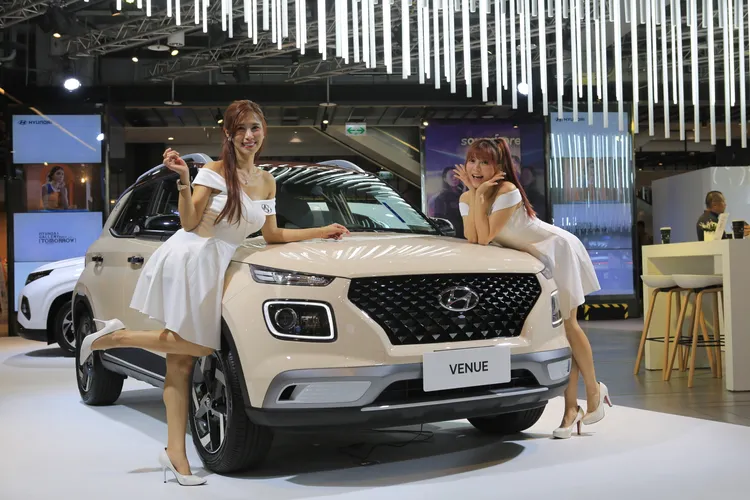 現場展示的Venue「Espresso義式咖」特仕車，是9月剛推出的限量車款。林浩昇攝