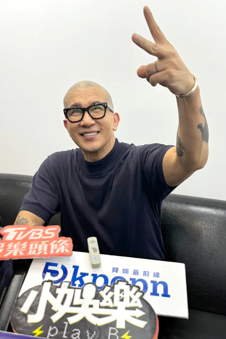 大S老公具俊曄受訪開心比YA。特勤中心攝