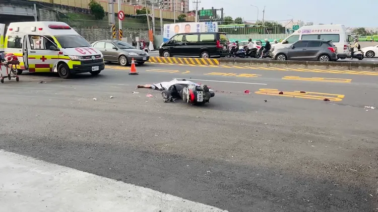 騎士明顯死亡未送醫，相關肇事原因仍釐清。讀者提供