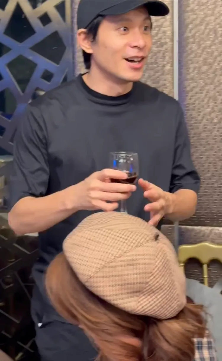 姚淳耀昨晚到後段才現身殺青酒。