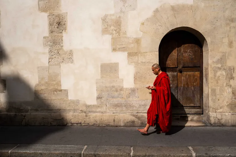 導演蔡明亮《行者》系列的《何處》。金馬提供