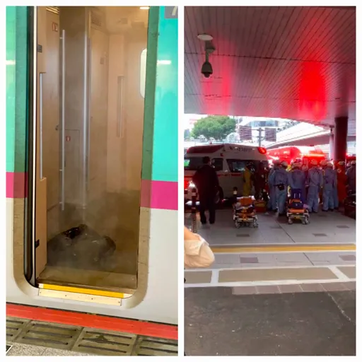 新幹線列車酸液外洩孩童燒傷 乘客驚嚇「聯想到沙林毒氣」