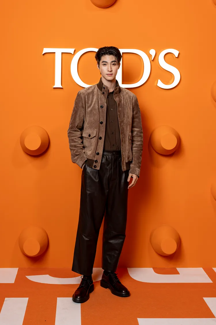 Pongtiwat Tangwancharoen以率性風格現身。品牌提供