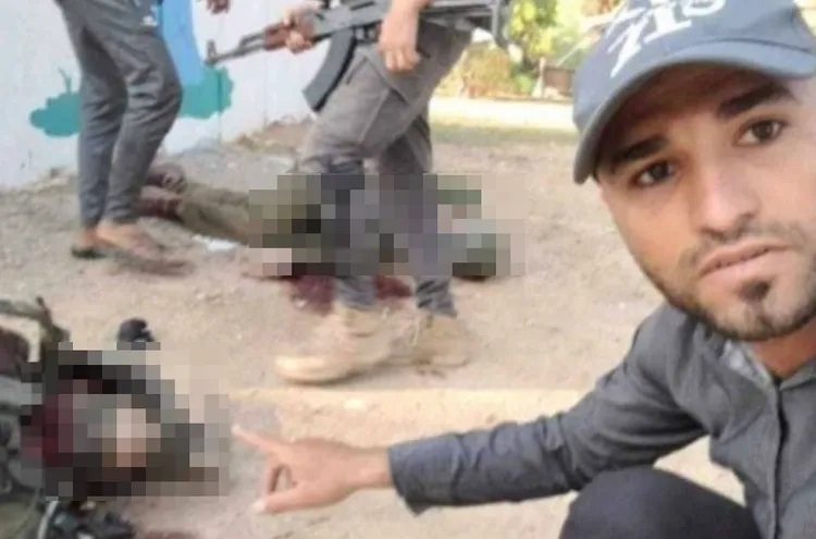 巴勒斯坦激進團體哈瑪斯敢死隊「處決」以色列士兵。翻攝X@Hamas