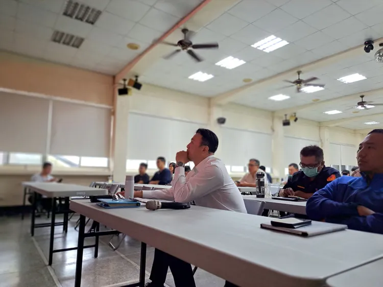 宜蘭警專心聆聽課程。翻攝畫面