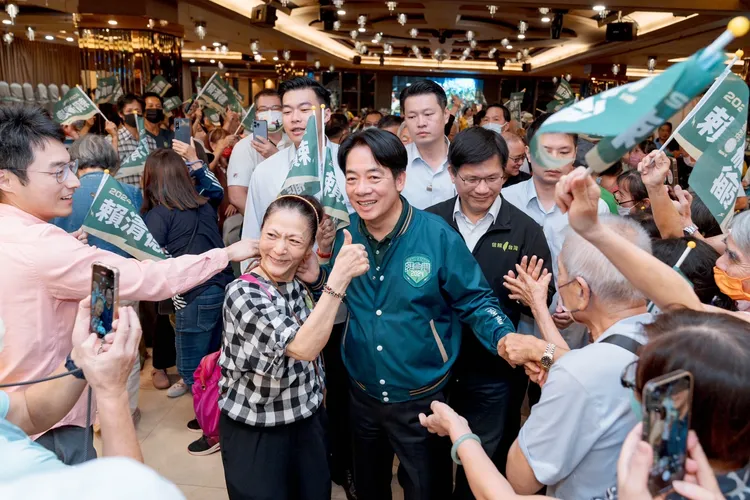 賴清德大進場，現場氣氛沸騰。民進黨提供