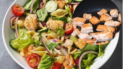 0厨艺美食！30秒看懂鲑鱼义面这样做　食谱作法大公开