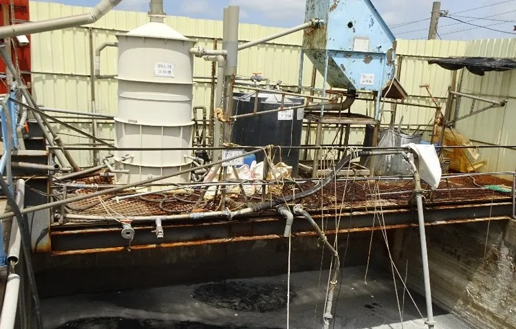 已故障2個月的廢水處理設備。環境部提供