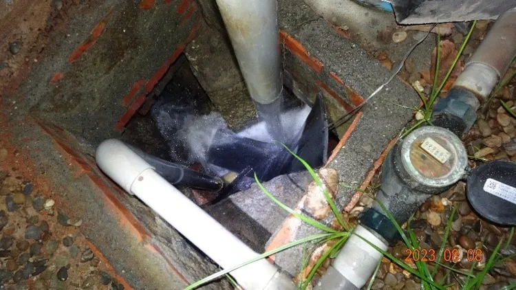 廢水排放整夜水錶數值不變。環境部提供