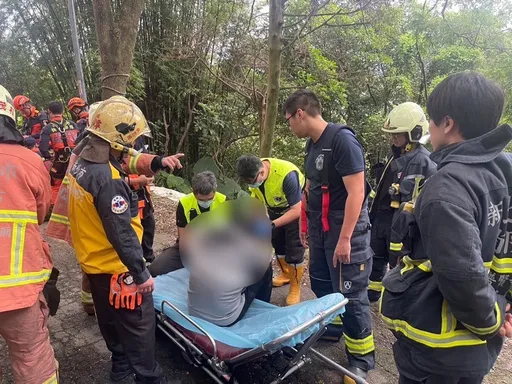 山區野貓突竄馬路　轎車駕駛閃避衝下邊坡受傷獲救