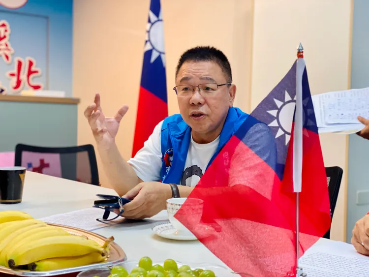 蔡育輝說，賴清德應倡導「中華民國在台灣」的事實和主張。王志弘攝