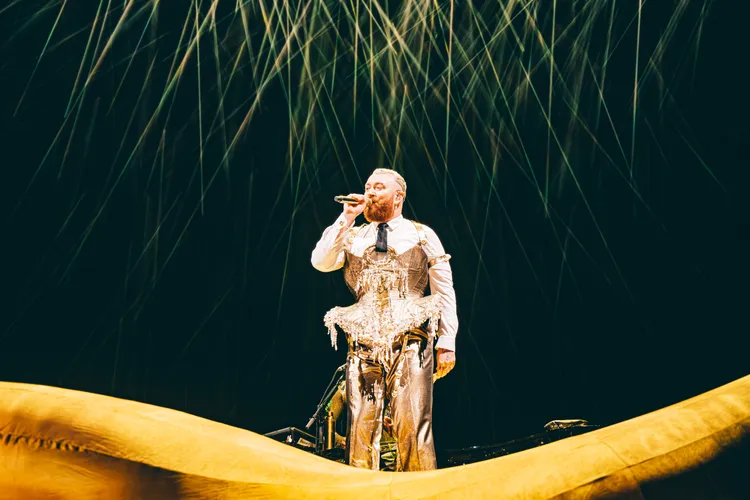 山姆史密斯小巨蛋開唱，讓1.1萬粉絲聽得如癡如醉。寬宏藝術提供