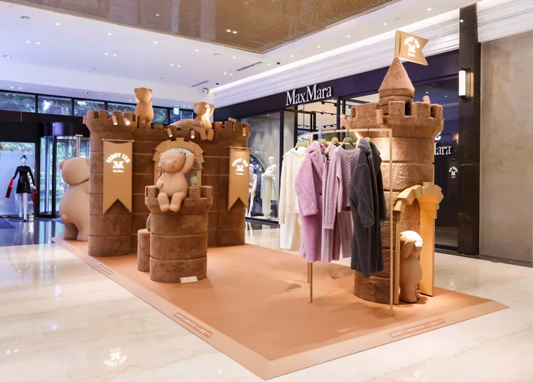 Max Mara Teddy Ten快閃店。品牌提供