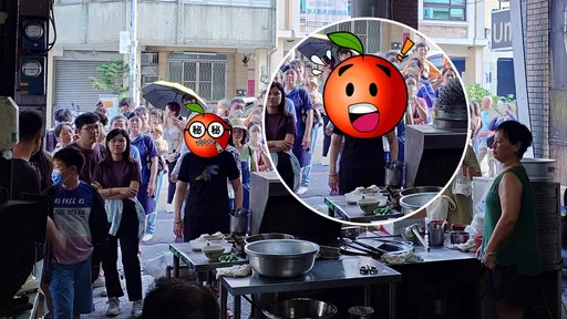 肉圓店被包圍了!一圖看「阿姨真的派」 網笑歪:不意外