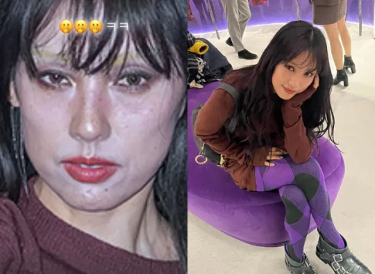 李孝利日前出席精品活動，被韓媒拍到（左圖）嚇人的新聞照，她本人其實狀態還很好。翻攝李孝利IG