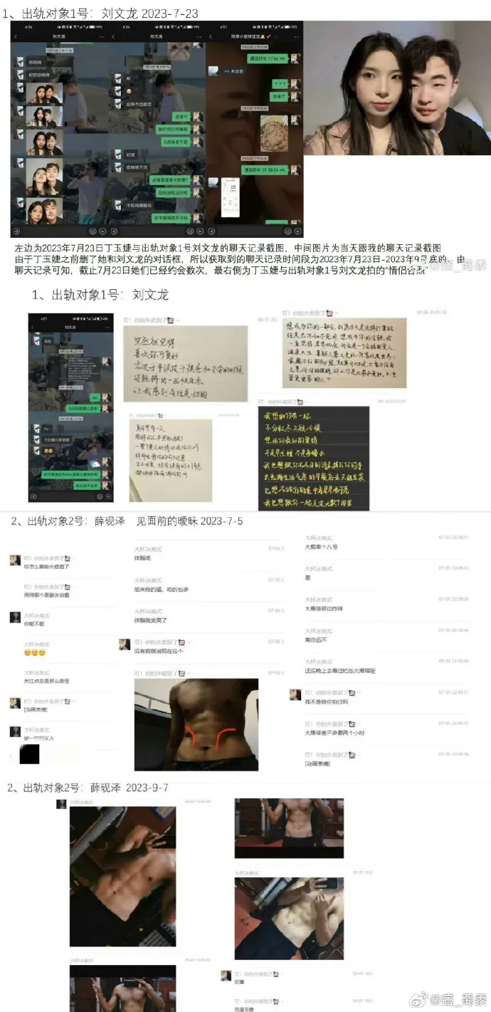 30歲綠帽男PO網的部分簡報內容。翻攝自微博