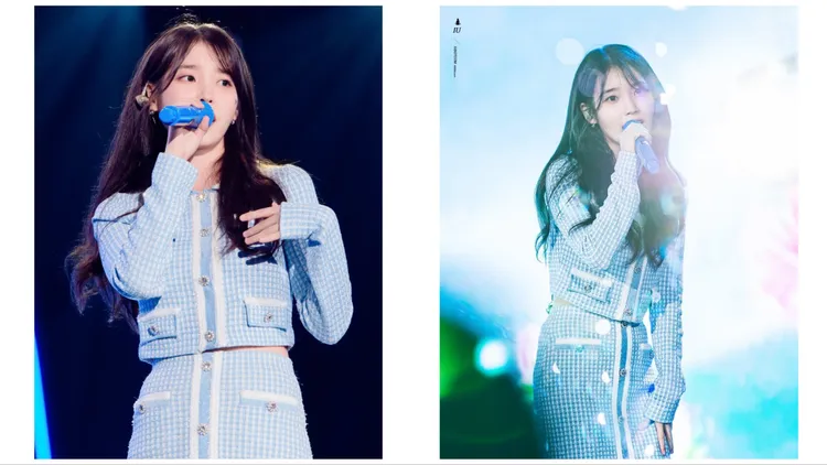 針織上衣1萬6800元、針織短裙1萬3800元。翻攝kpopping官網