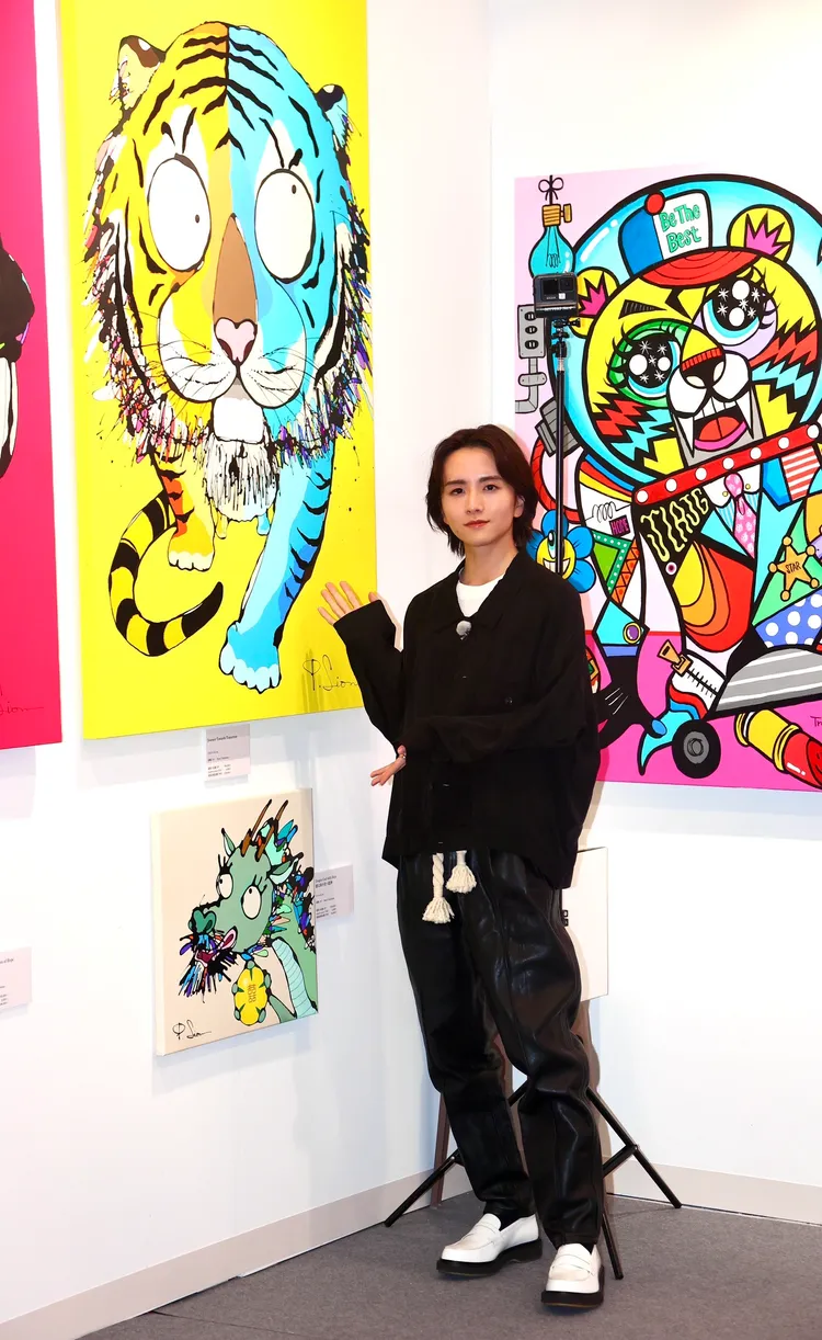 板垣李光人透露自己平時喜歡畫畫。彭欣偉攝