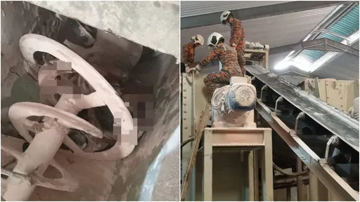 工人跌入攪拌機!慘遭絞碎畫面曝 馬國肥料廠驚傳恐怖意外