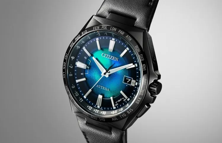 CB0215-18L腕錶，42.5mm，鈦金屬錶殼，環保材質ECOPET錶帶，3萬5800元。品牌提供