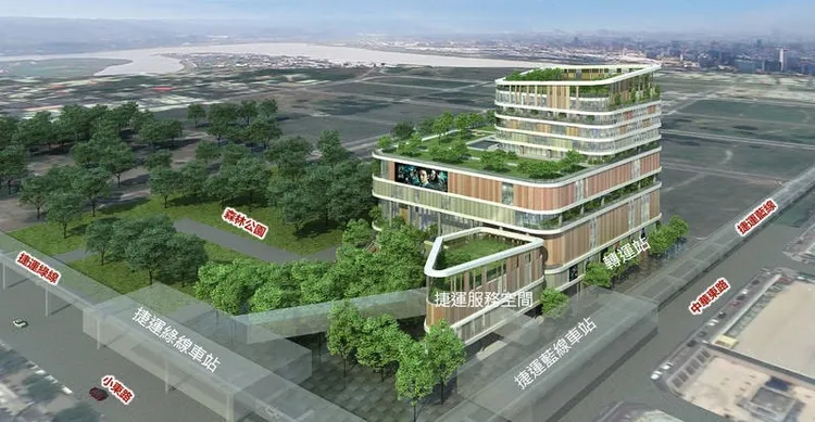 「浩瀚無極」基地正對南紡、緊鄰雙公園與未來捷運藍線，享盡地利優勢。