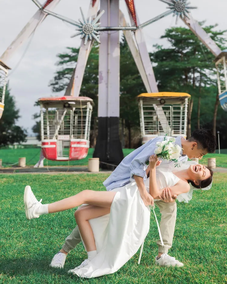 宇珊公開多張婚紗照。翻攝自宇珊臉書