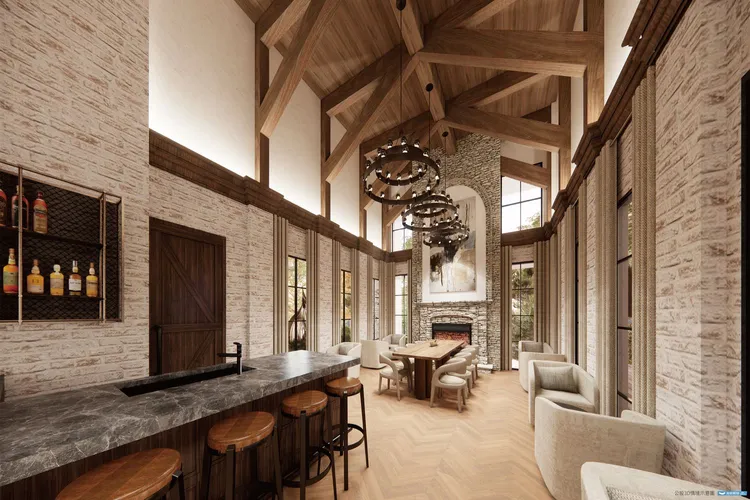 挑高 6.8M 禮賓會所。《敦泰一境》會館豐富多元、雍雅獨到，為層峰家族打造自成一格的魅力風範。