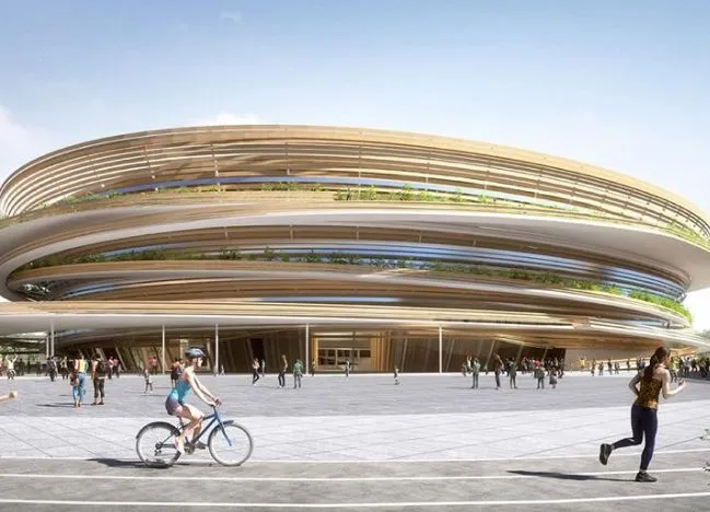 台中巨蛋示意圖。市府提供