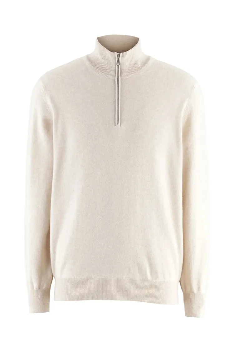 米色針織衫，4萬7400元。品牌提供