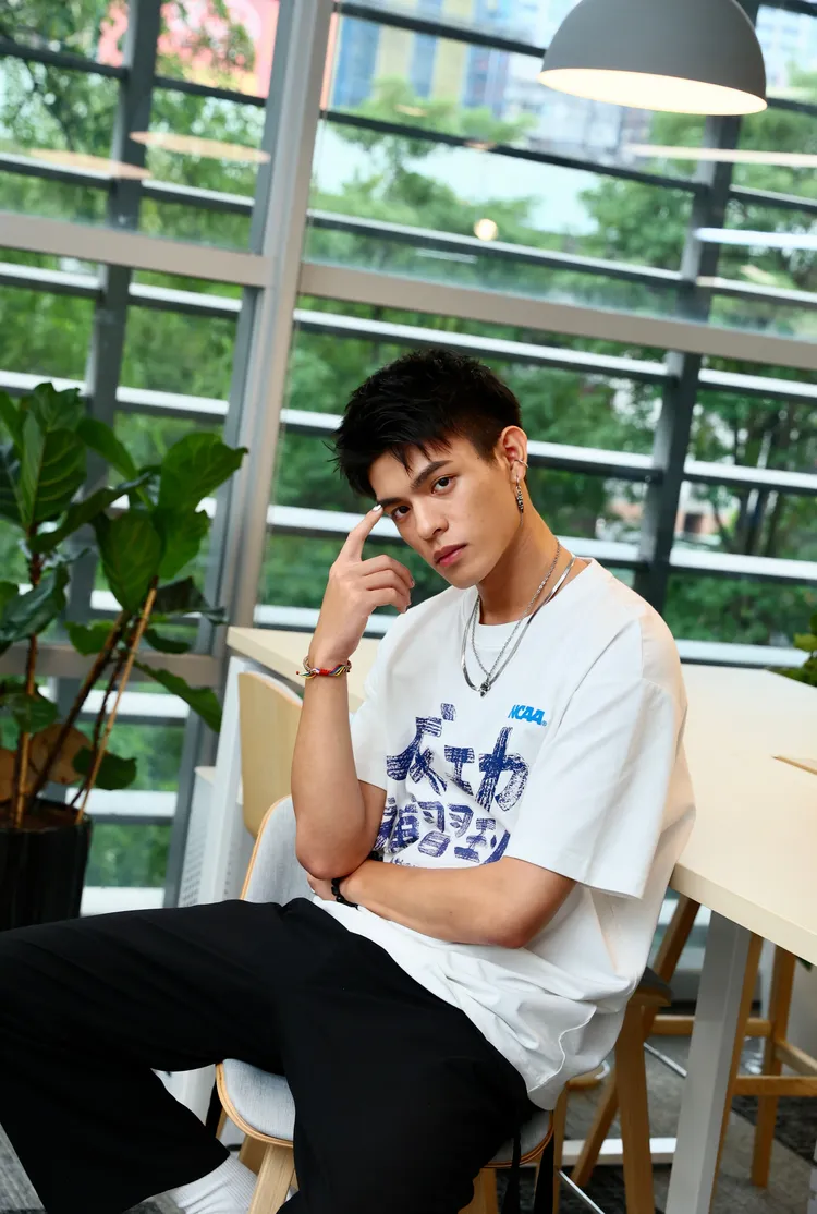 邱以太不覺得星二代是壓力。彭欣偉攝