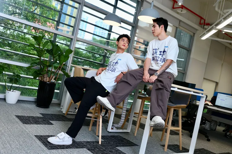 邱以太和詹懷雲私下感情也很好。彭欣偉攝