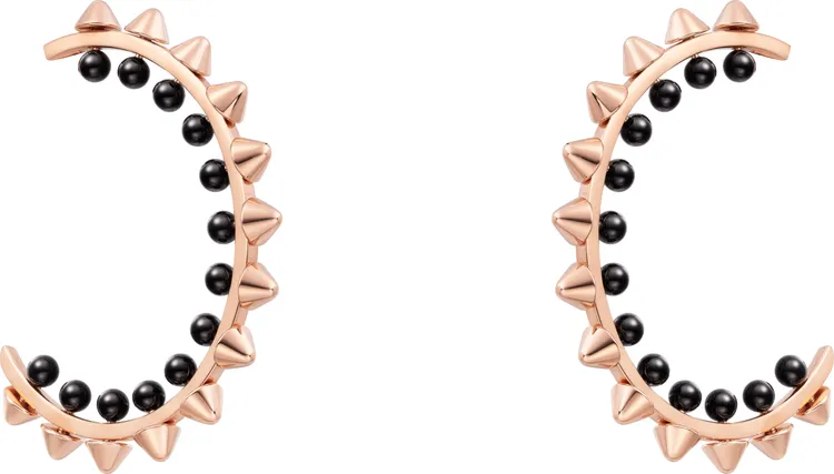 Clash de Cartier圓珠與飾釘耳環。品牌提供