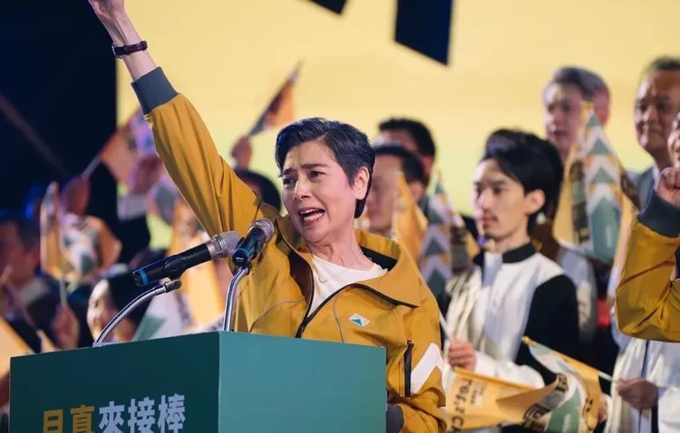 賴佩霞在《人選之人》中競選總統，戲外真的參選副總統。公視提供。公視提供