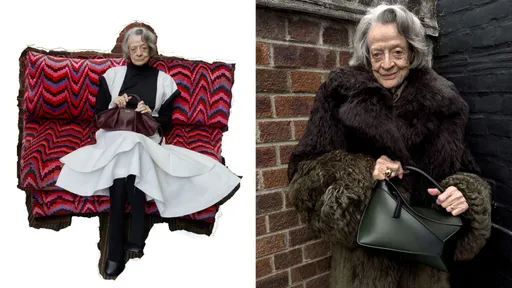 麥教授加100分! 88歲Maggie Smith出鏡LOEWE早春形象秀氣場