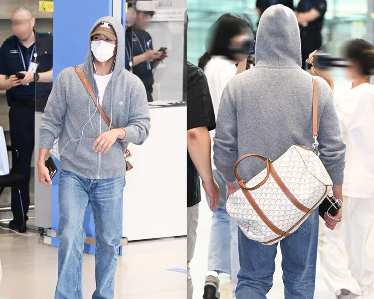 朴寶劍也是同款旅行袋的愛用者。品牌提供