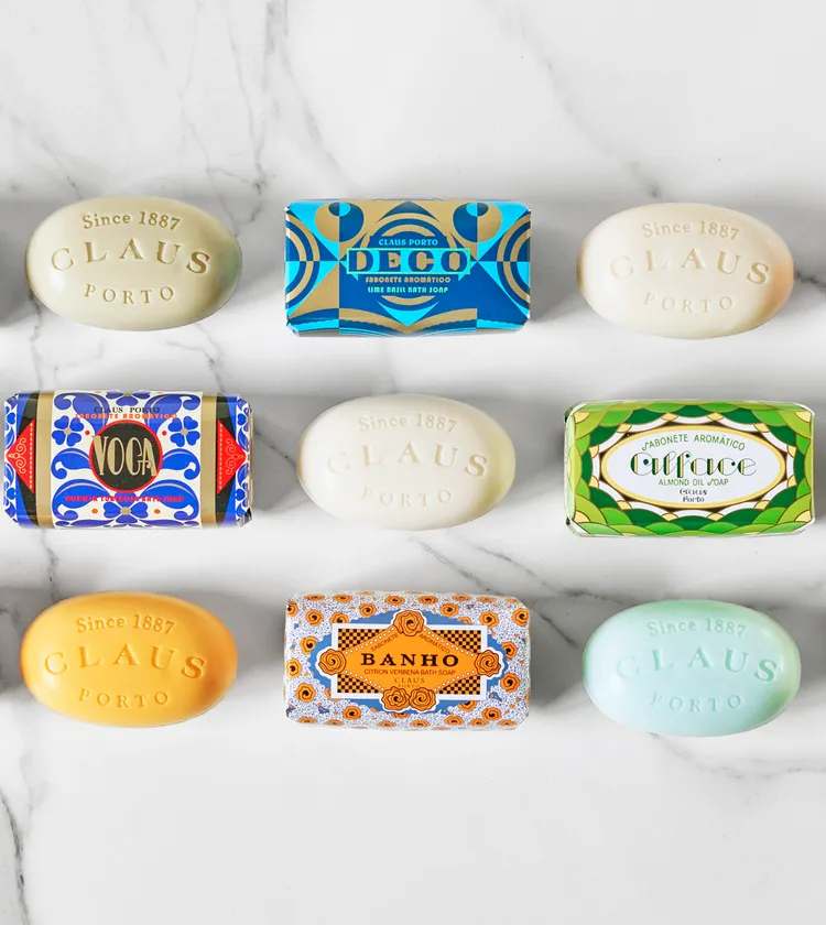 CLAUS PORTO里斯本頌歌香氛系列手工香氛皂，50g／280元、150g／480元。品牌提供
