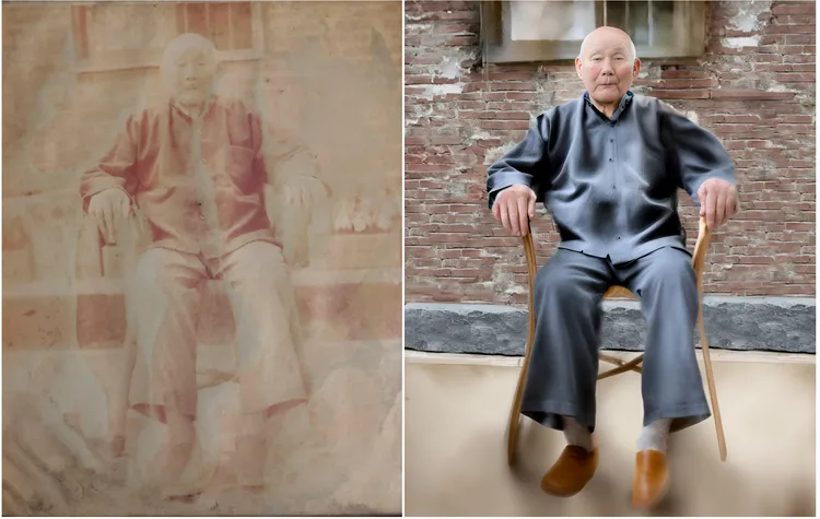 粉專還受委託修復年代不可考的受損泛黃照片，修復成果讓網友讚嘆不已。臉書粉專「Tony的老照片修復」提供