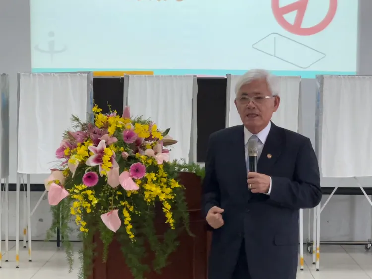 中選會主委李進勇。中選會提供