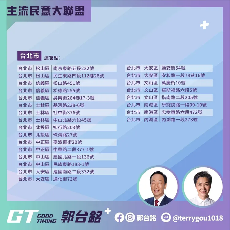 郭台銘呼籲民眾防颱為上。翻攝郭台銘臉書