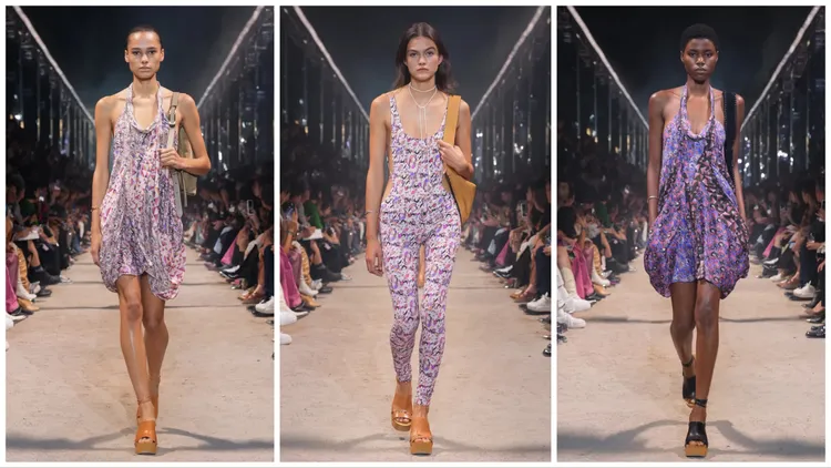 印花系列也是本季一大重點。品牌提供