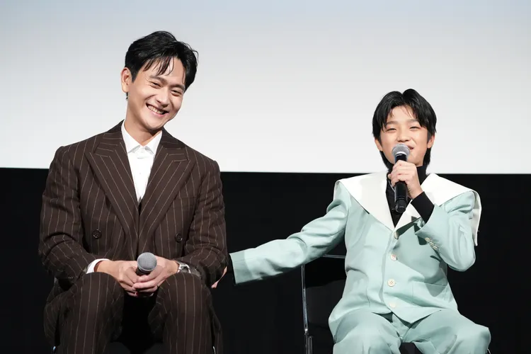 劉冠廷（左）和白潤音飾演父子檔。東京國際影展提供