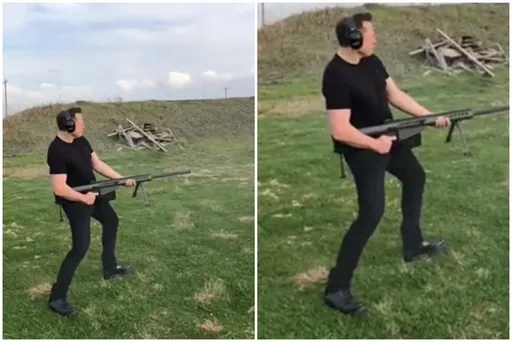 撿到槍!馬斯克秀一波腰射狙擊槍 酸媒體「只會抄社群當報導」