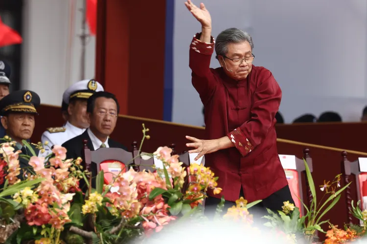 藝人楊烈表演。彭欣偉攝