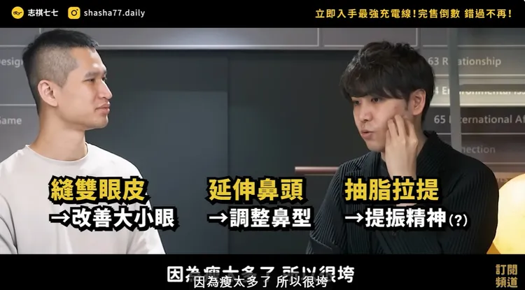 知名百萬YouTober志祺七七公開大改造原因。翻攝《志祺七七 X 圖文不符》的YouTube頻道