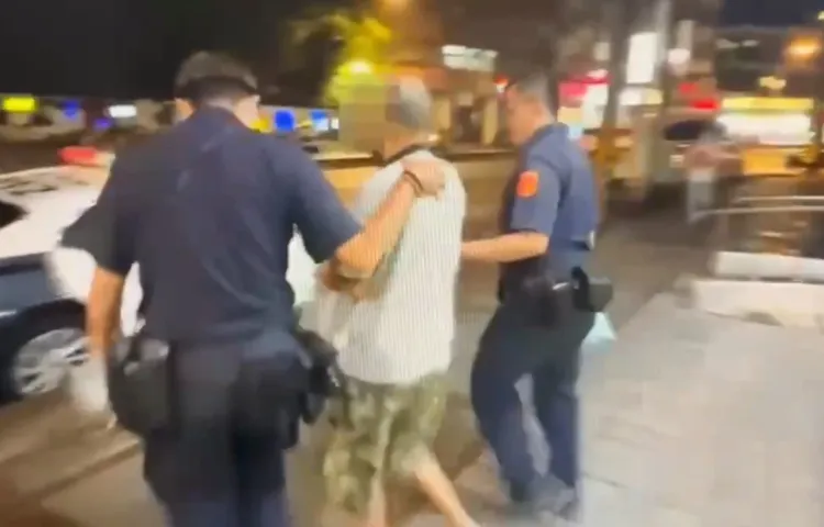 警方依竊盜罪嫌將許男送辦。翻攝畫面