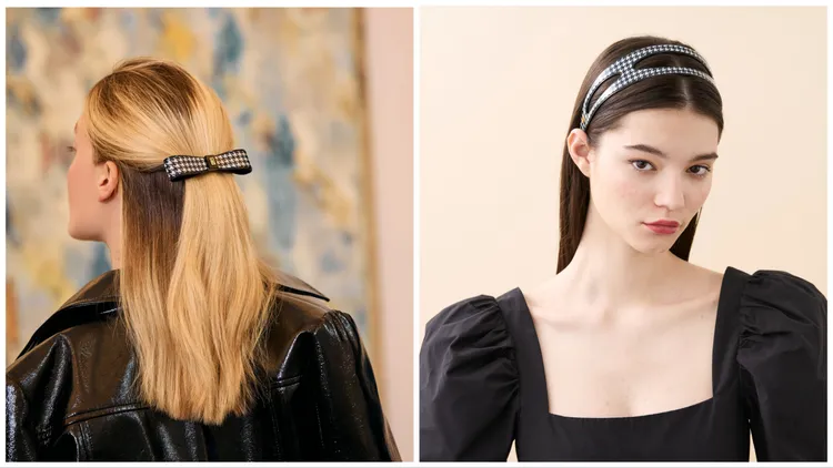 優雅百搭的經典千鳥格紋本季也現蹤。品牌提供