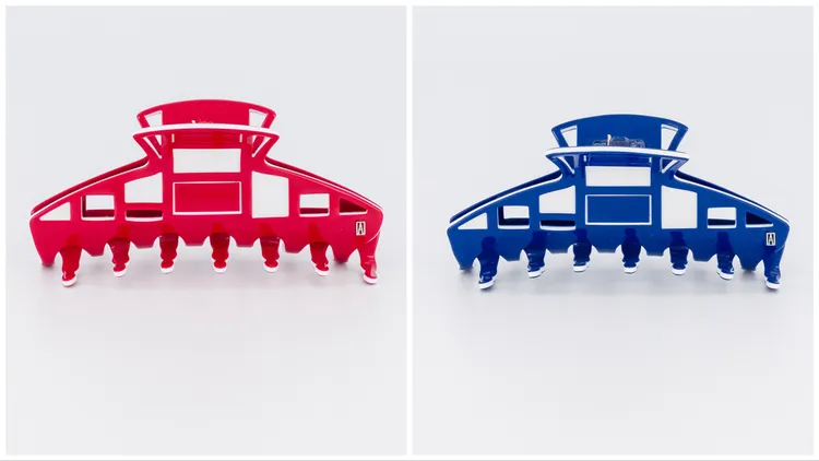 普普風方形幾何抓夾 (大)，各7900元。品牌提供