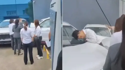 賀成交!顧客試駕「1次毀3輛」 油門當煞車連業務員也受傷